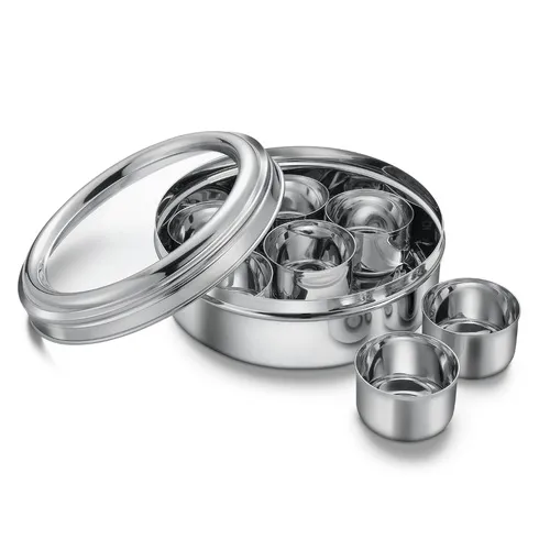 Suraj International Store SS See Thru Spice Box