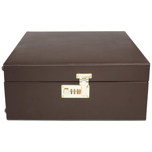 Suraj International Store Brown Leather Briefcase Bar set