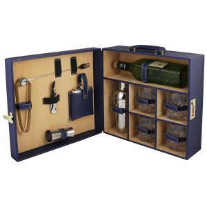Suraj International Store Blue Leather Briefcase Barset