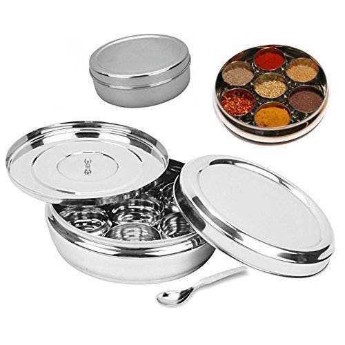 Suraj International Store Double Lid Spice Box