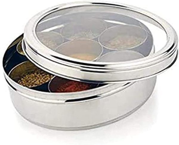 Suraj International Store SS See Thru Spice Box
