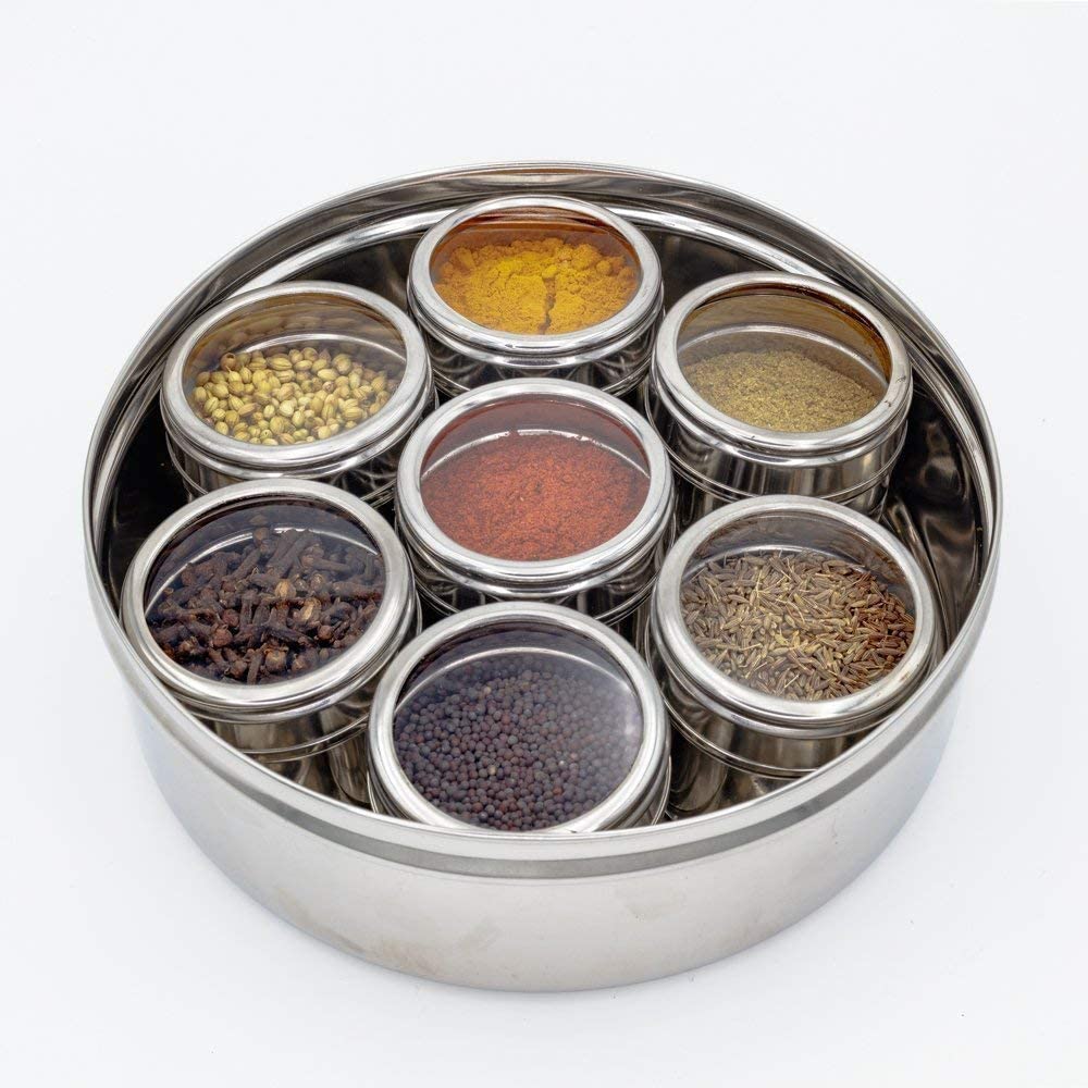 Suraj International Store SS Whole Shaker Spice Box