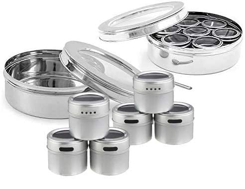 Suraj International Store SS Whole Shaker Spice Box