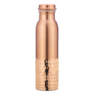 Suraj International Store Pure Copper Half Hammered 1Ltr Bottle