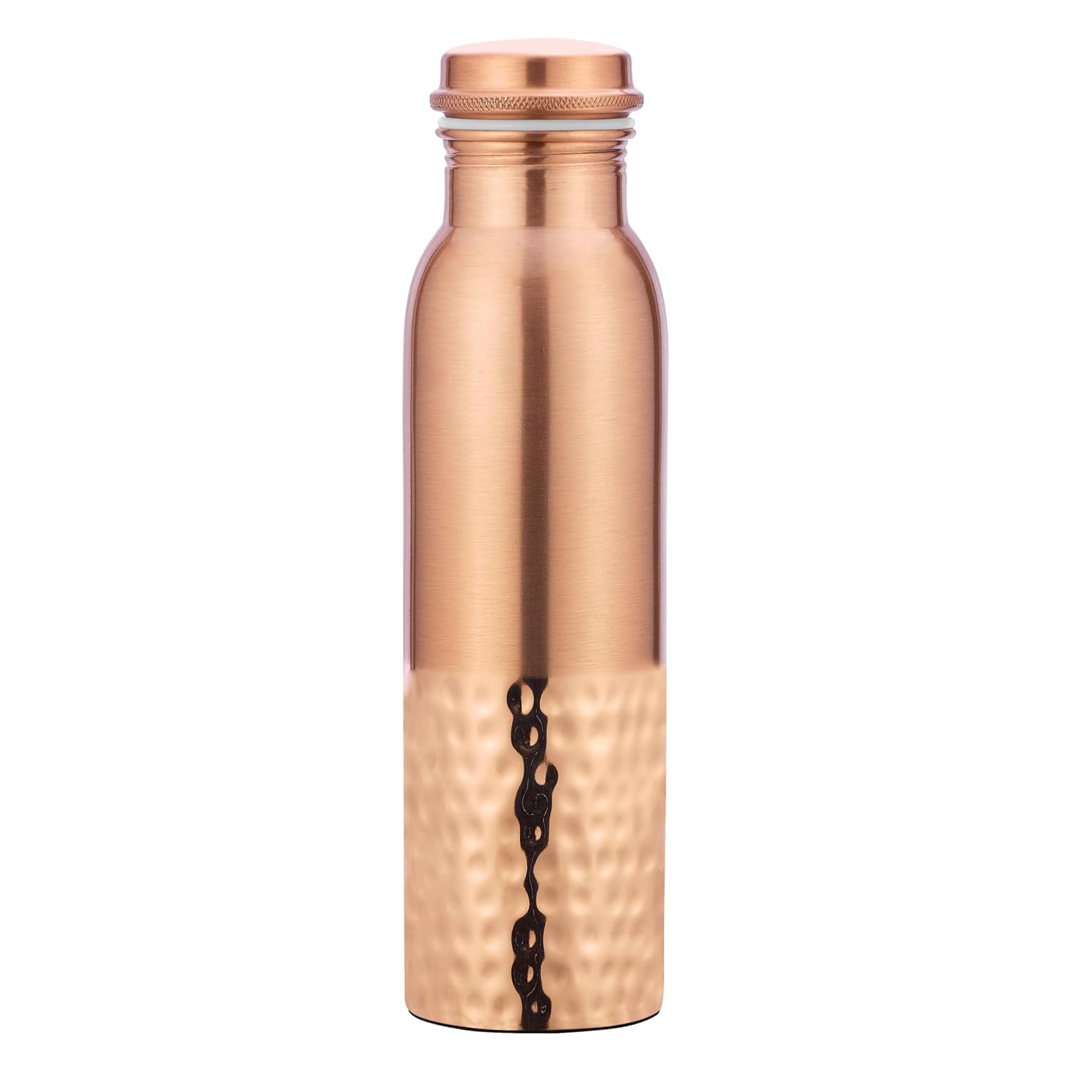 Suraj International Store Pure Copper Half Hammered 1Ltr Bottle