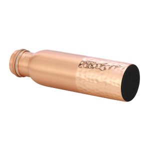 Pure Copper Bottle  Half Hammered 1 Ltr